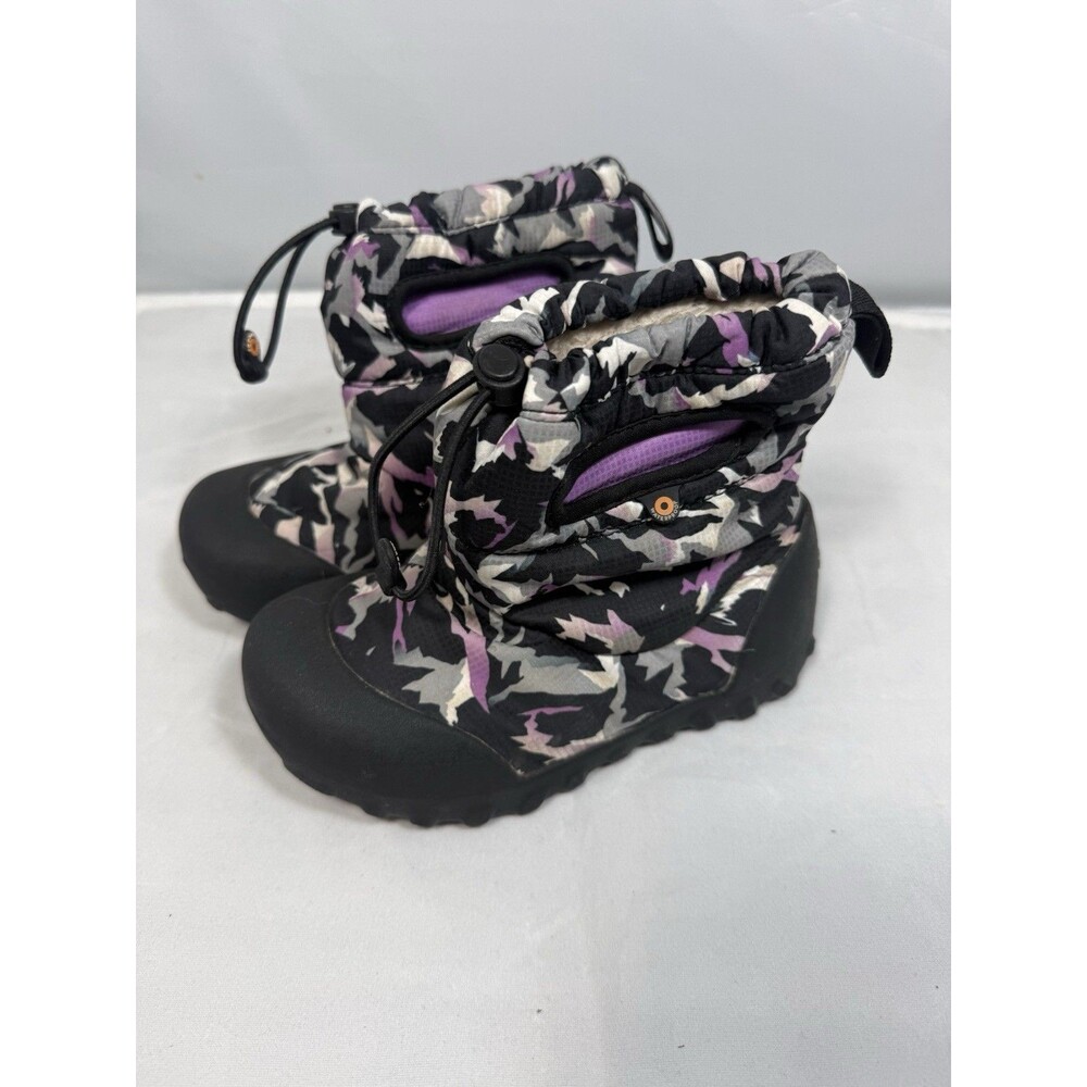 Kid's Bogs B MOC purple and grey Winter Rain or Snow Boots size 12